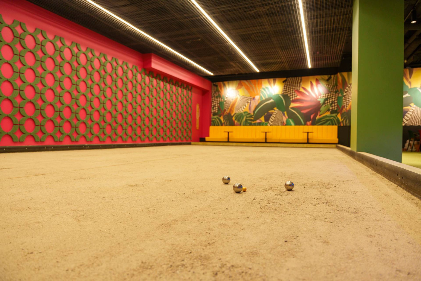The pétanque courts are built to the highest standards. Photo: Hype