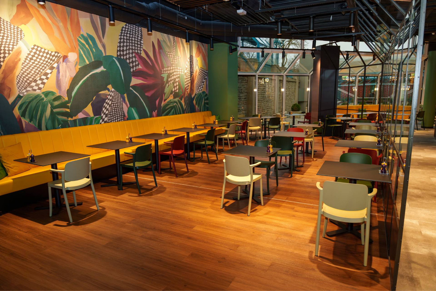Certain areas, such as this room, can easily be made private. Photo: Hype