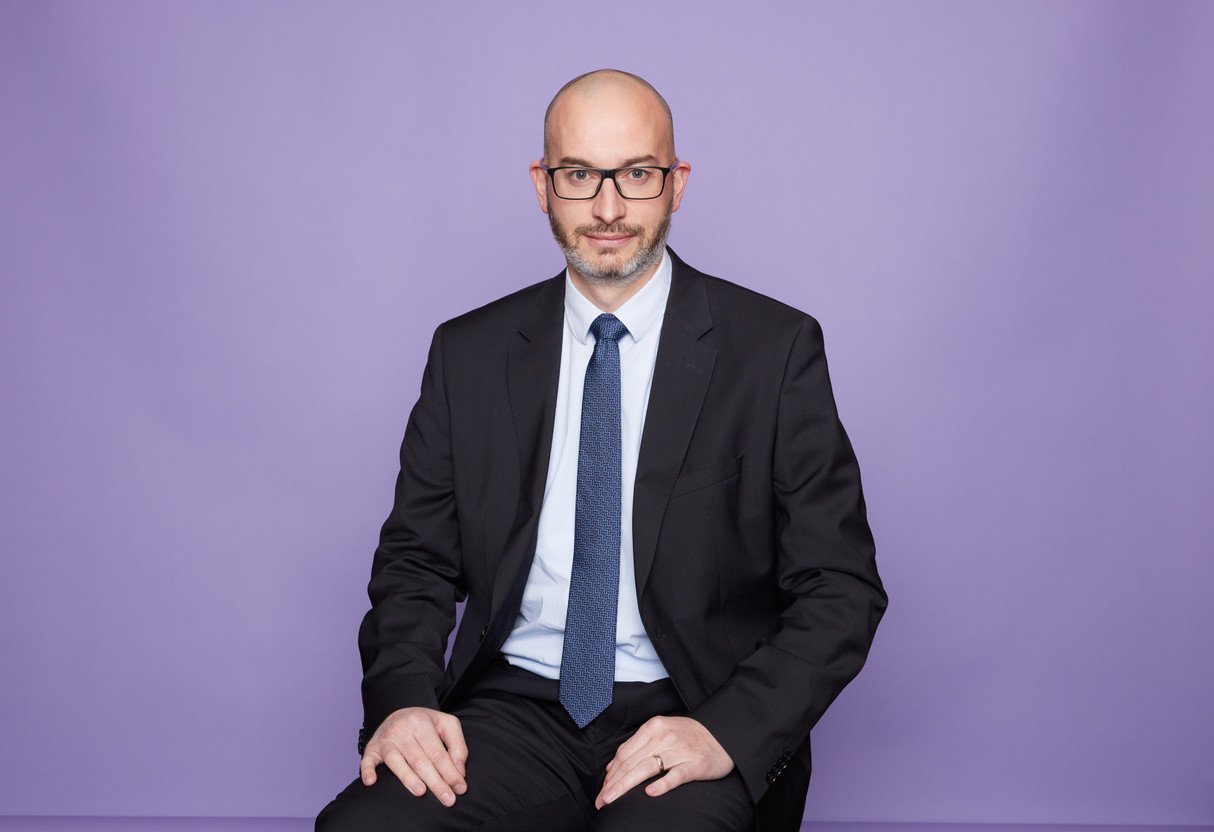Stéphane Bouvy, directeur financier de la Banque de Luxembourg, explique que l’établissement travaille sur plusieurs cas d’utilisation pour soutenir les processus opérationnels et la conformité en matière de lutte contre le blanchiment d’argent. (Photo: Lynn Theisen/Banque de Luxembourg)