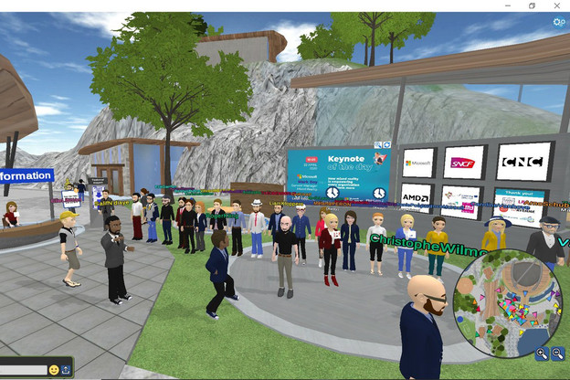 L’accueil, jeudi, de l’événement Laval Virtual, auquel 10.000 personnes ont participé. (Screenshot: Laval Virtual)