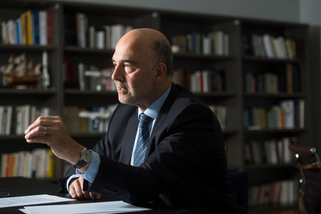 Hommage: Pour Moscovici, Jean-Claude Juncker est un «homme-pont», un Européen dans la lignée des Pères fondateurs. (Photo: Anthony Dehez)