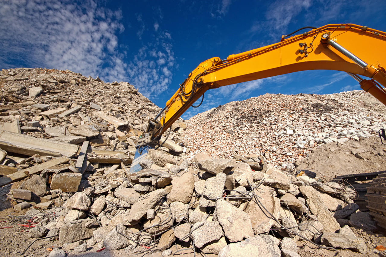 Les entreprises de la construction cherchent à évacuer 8 à 10 millions de tonnes de déchets inertes par an. Et paient pour l’instant de 7 euros à 7,50 euros la tonne. (Photo: Shutterstock)