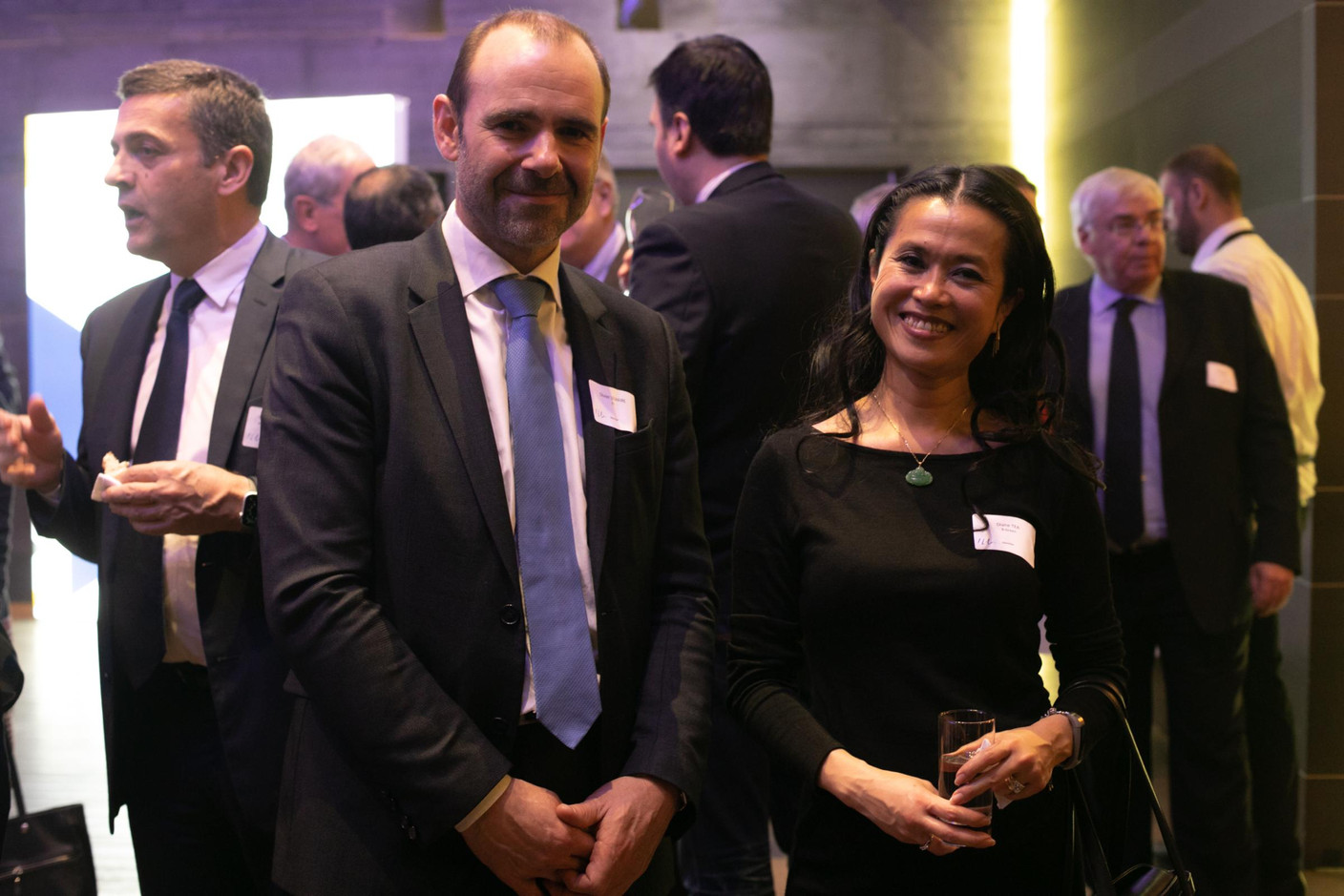 Olivier Lemaire (EY), Diane Tea (China-Luxembourg chamber of commerce) (Photo: Matic Zorman / Maison Moderne)