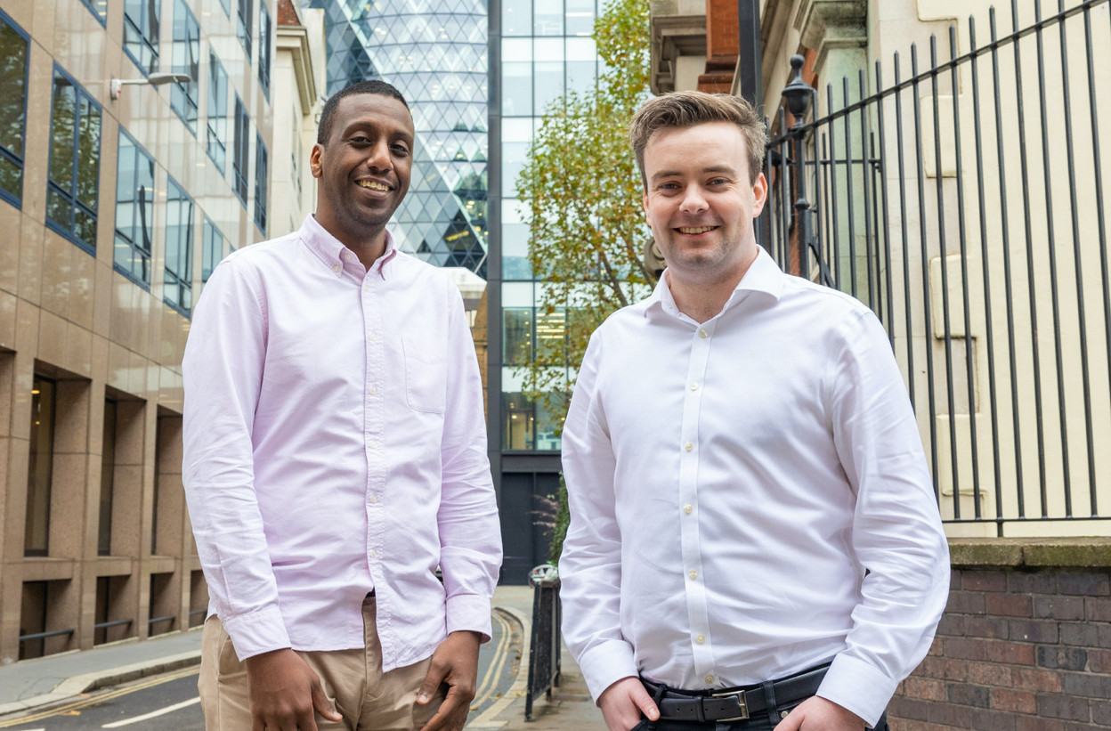 Hussam El-Sheikh will remain in London to run the office where the fintech 9fin was started while his friend and CEO, Steve Hunter, takes over the New York office, where backing from Ilavska Vuillermoz Capital will be used to win new customers. Photo: 9fin