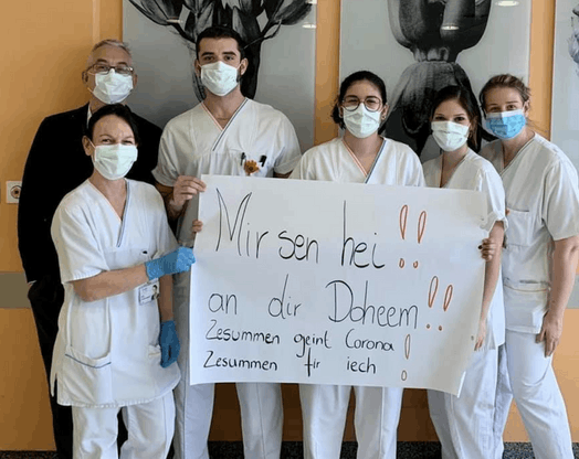 Le personnel des hôpitaux appuie un juste message sur les réseaux sociaux.  (Photo: Centre hospitalier du nord/Facebook)