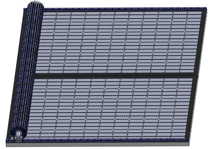Le module imaginé par les trois étudiants peut se fixer sur tous types de panneaux, que ces derniers soient installés sur des toits, ou sur le sol.  (Visuel: Bright cleaning)