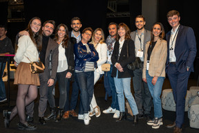 Manon Boudra, Hugo Fuentes, Pauline Aknin, Dylan Feber, Audrey Noll, Anna Scipio Del Campo, Thomas Durand, Barbara Streibel, Alexandre Petit, Caroline Drouillon and Gauthier Adams (CBRE). Photo: Laurent Sturm