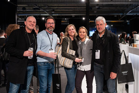 Emmanuel Charlier (Savills Luxembourg), Ben-David Seligson (Talo), Edyta Niemczyk (Keiryo Packaging), Angelique Trumpaitist (Cepheimmo) and Jean-Marc Rigaud (Cepheimmo). Photo: Laurent Sturm