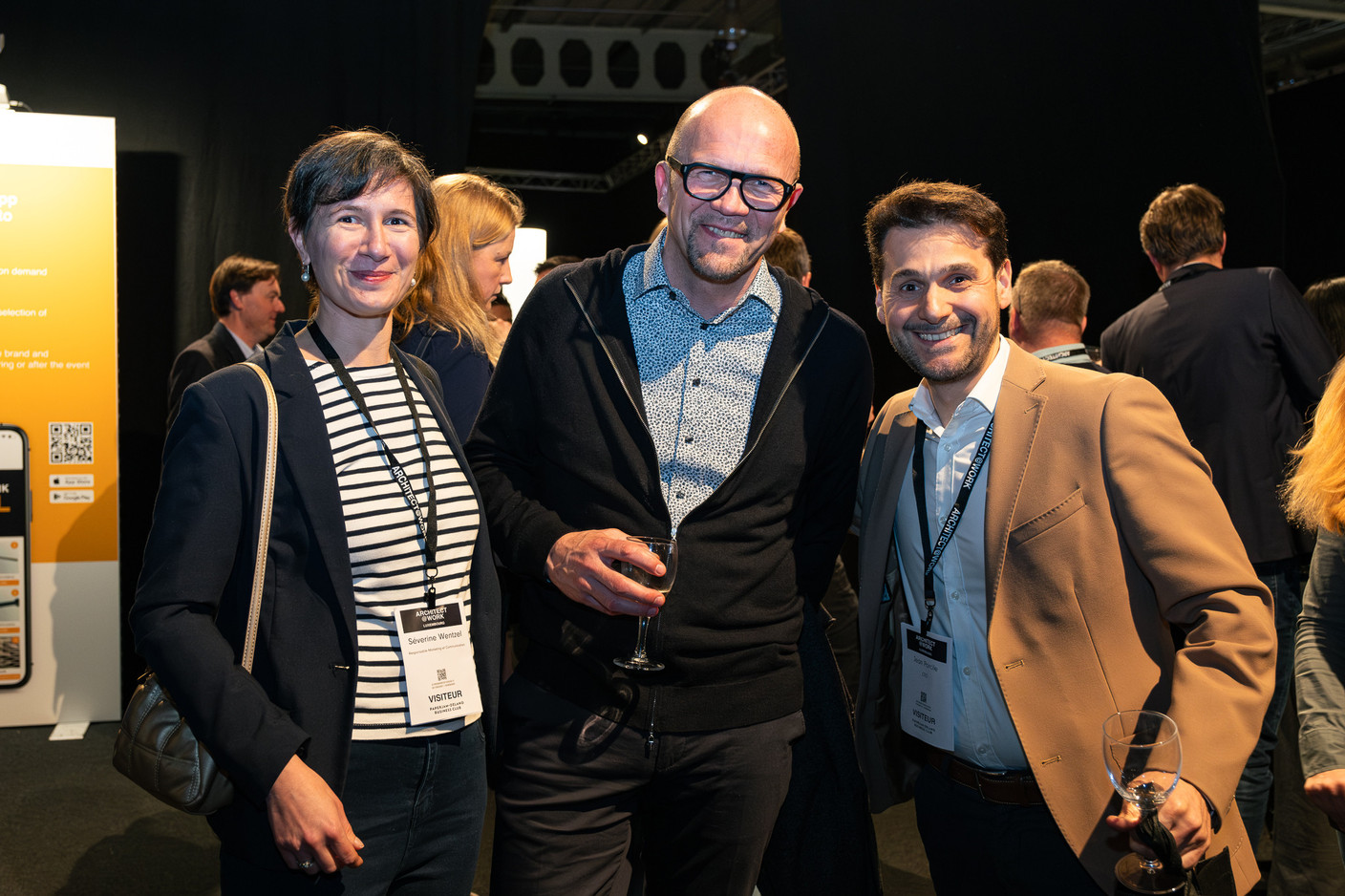 Séverine Wentzel (Quadram), Dave Lefèvre (Coeba) and Jean Porcile (Quadram). Photo: Laurent Sturm