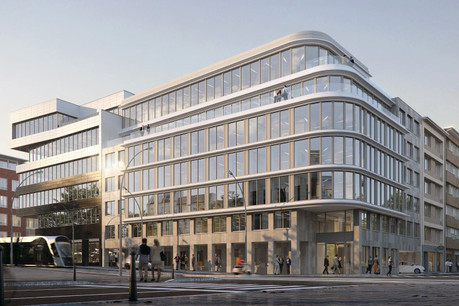 La nouvelle façade a été conçue afin d’offrir une vue exceptionnelle aux utilisateurs. (Photo: Immobel)