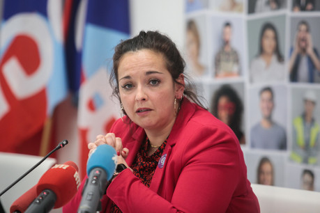 La présidente de l’OGBL, Nora Back, est revenue sur les défis qui attendent les forces syndicales. (Photo: Matic Zorman/Maison Moderne)