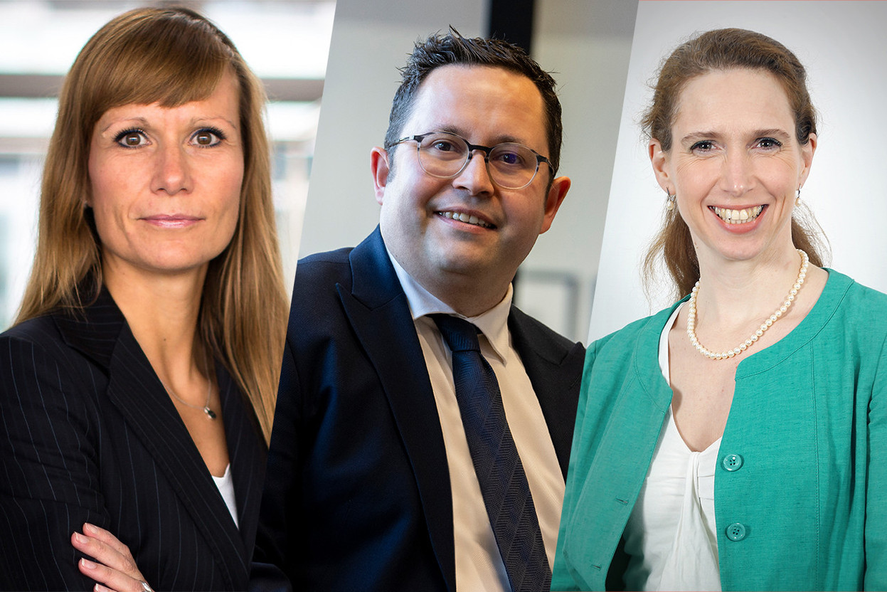 From left to right: Constanze Jacobs (Commerz Real), Stefan Staedter (Arendt & Medernach) and Silke Bernard (Linklaters) were some of the speakers during the online Alfi expert briefing on Eltifs that took place on 27 April 2023. Photos: LinkedIn; provided by Arendt; Bob Voirgard. Montage: Maison Moderne