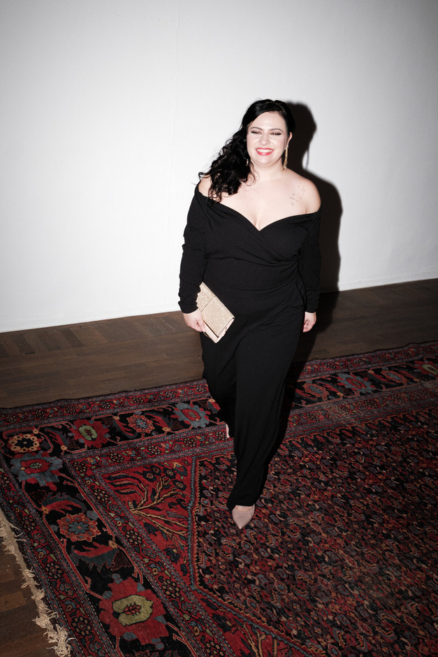 An MS Mode jumpsuit paired with San Marina leather heels – the perfect choice for a simple yet elegant outfit. (Photo: Patricia Pitsch/Paperjam)