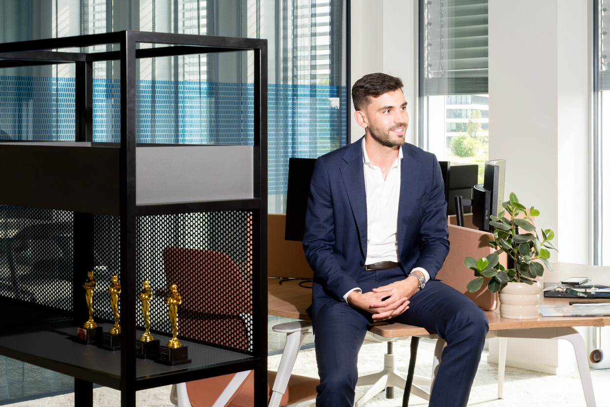 Dylan Feber, the new head of the Occupier Leasing department at CBRE. (Photo: Patricia Pitsch)