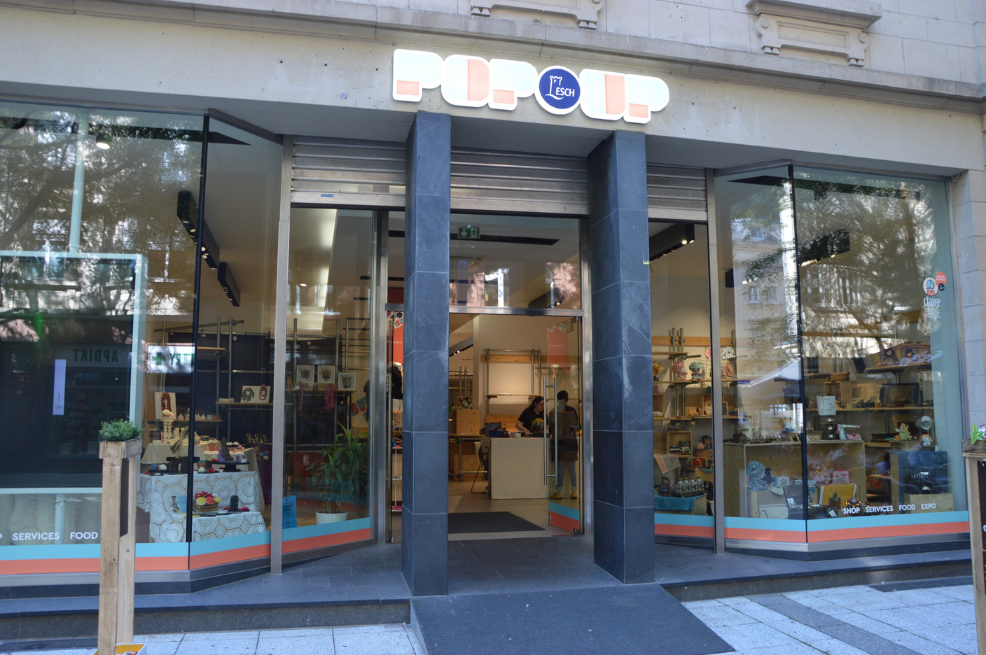 The pop-up shop opened by the City of Bettembourg is located on rue de l’Alzette. Photo: Maëlle Hamma/Maison Moderne