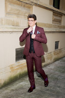Business: for business meetings, Laurent Gayet pairs a Smalto suit with a Kenzo tie, finished off with a pair of Gucci loafers. (Photo: Patricia Pitsch/Paperjam)