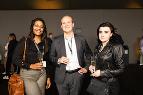 Harika Sombhatla, Simon Roose and Alina Grigorescu (ING Luxembourg). Photo: Eva Krins / Maison Moderne