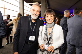 Olivier Noblot and Céline Pauly (International Institute for Research & Human Development) at the Paperjam+Delano Business Club’s 10x6 Private Equity Outlook event, which took place at the Kirchberg Kinepolis, 18 June 2024. Photo: Eva Krins / Maison Moderne