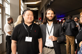 Jacky Wong and Alexandre Gonzalez (Fund Channel) at the Paperjam+Delano Business Club’s 10x6 Private Equity Outlook event, which took place at the Kirchberg Kinepolis, 18 June 2024. Photo: Eva Krins / Maison Moderne