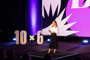 Clarisse Leduc (European Investment Fund, EIF) at the Paperjam+Delano Business Club’s 10x6 Private Equity Outlook event, 18 June 2024. Photo: Eva Krins / Maison Moderne