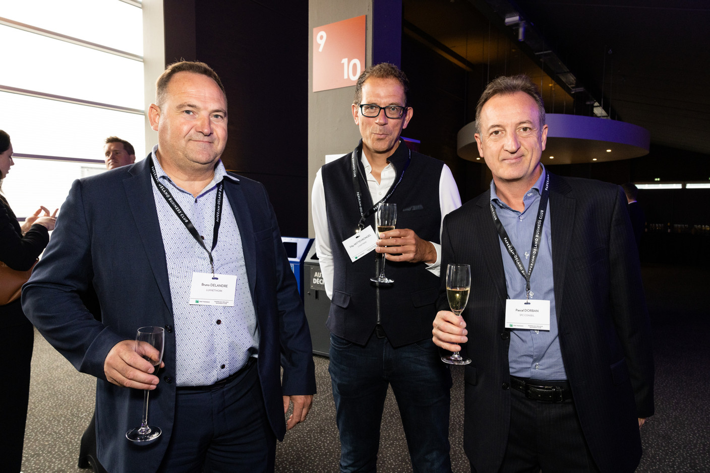 Bruno Delandre (Luxnetwork), Filip Wittevrongel (S Partners) and Pascal Dorban (SFC Conseil) at the Paperjam+Delano Business Club’s 10x6 Private Equity Outlook event, which took place at the Kirchberg Kinepolis, 18 June 2024. Photo: Eva Krins / Maison Moderne