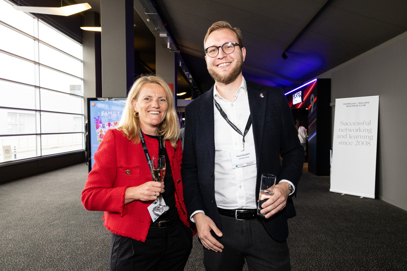Saskia Van Rijswijk and Pascal Galanty (Anderson Wise) at the Paperjam+Delano Business Club’s 10x6 Private Equity Outlook event, which took place at the Kirchberg Kinepolis, 18 June 2024. Photo: Eva Krins / Maison Moderne