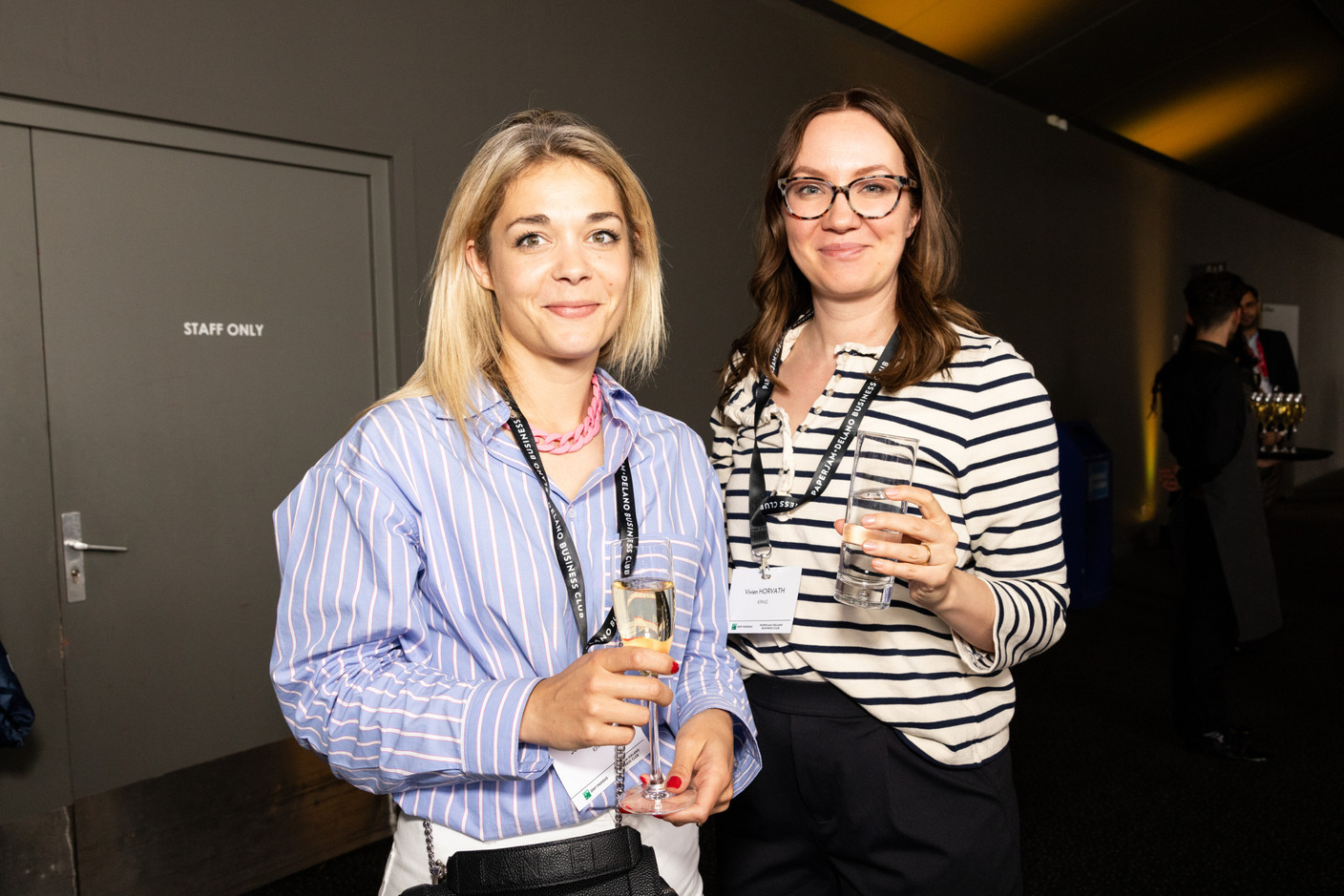 Jeanne Ledogar and Vivien Horvath (KPMG) at the Paperjam+Delano Business Club’s 10x6 Private Equity Outlook event, which took place at the Kirchberg Kinepolis, 18 June 2024. Photo: Eva Krins / Maison Moderne