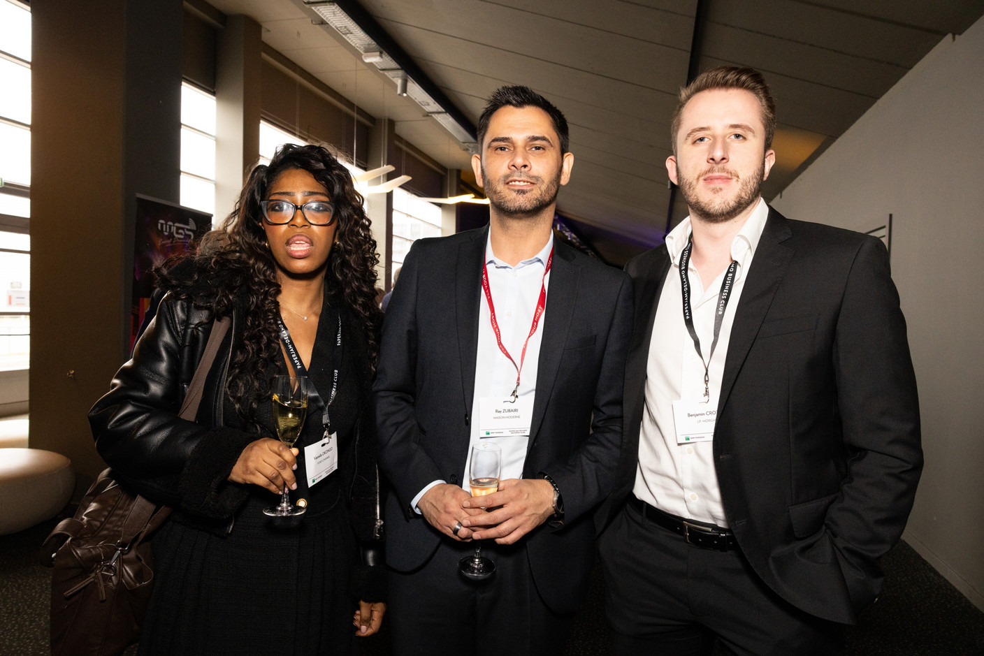 Vaniella Okongo (Fund Channel), Ray Zubairi (Maison Moderne) and Benjamin Crotty (J.P. Morgan). Photo: Eva Krins / Maison Moderne
