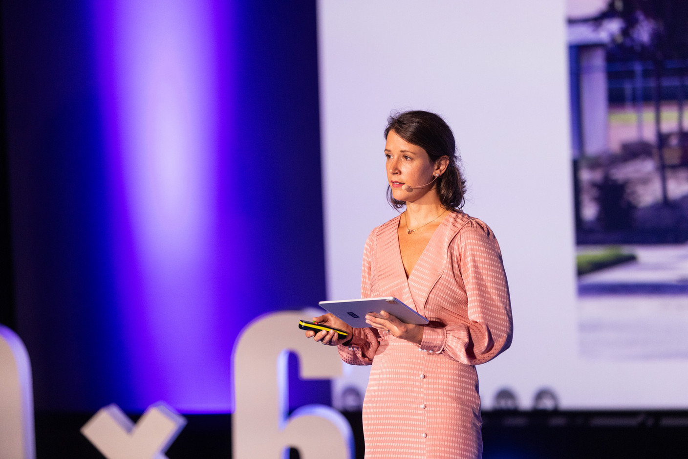 Helene Noublanche (Coller Capital) at the Paperjam+Delano Business Club’s 10x6 Private Equity Outlook event, 18 June 2024. Photo: Eva Krins / Maison Moderne