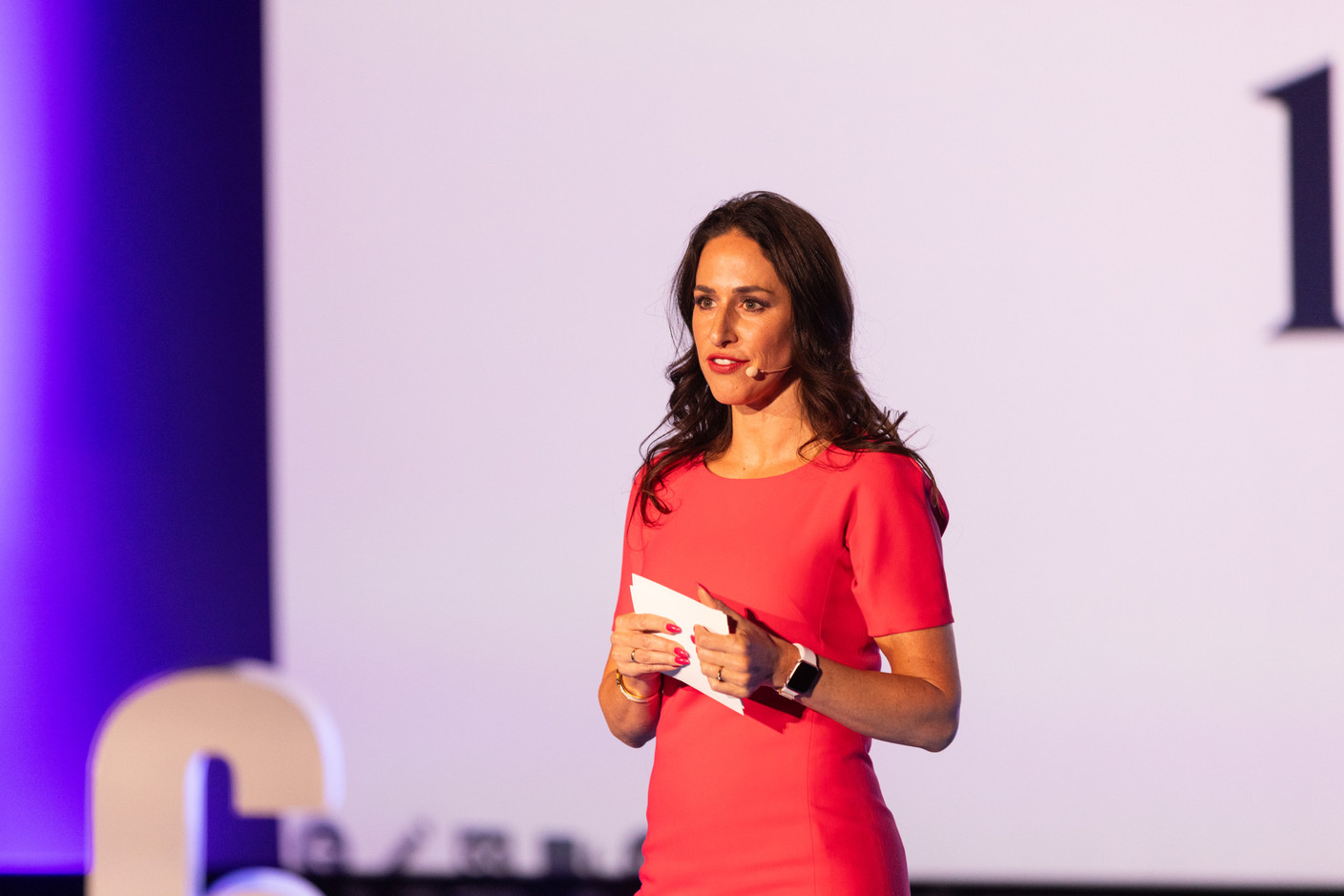 Hana Prochaska (Aztec Group) at the Paperjam+Delano Business Club’s 10x6 Private Equity Outlook event, 18 June 2024. Photo: Eva Krins / Maison Moderne