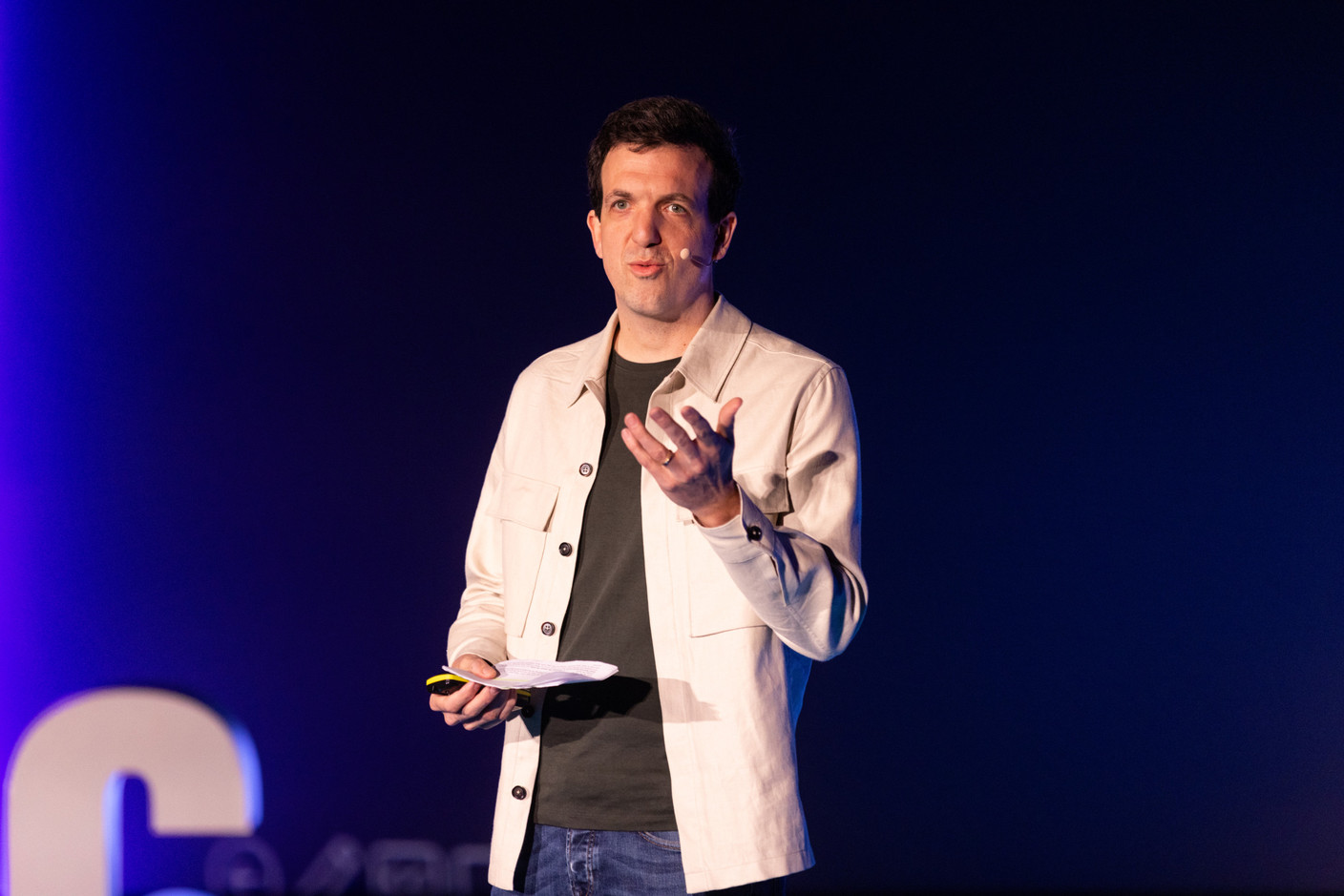 Yannick Oswald (Mangrove Capital Partners) at the Paperjam+Delano Business Club’s 10x6 Private Equity Outlook event, 18 June 2024. Photo: Eva Krins / Maison Moderne