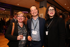 Natacha Serafin, Olivier Laidebeur and Roberta Pierro (Laidebeur & Partners) at a Paperjam+Delano Business Club event on generative AI at the Kinepolis Kirchberg, 19 March 2024, Photo: Eva Krins / Maison Moderne