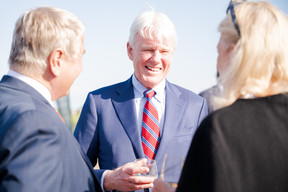 Christian Sveaas, Kistefos; Claes-Johan Geijer, honorary consulate general of Sweden; Ragnhild Wiborg, Kistefos. Photo: Advanzia Bank