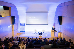 Manuel San Salvador (founder and managing partner, Antwort Capital) speaking at the firm’s Investors Day, held at the Banque de Luxembourg, 1 April 2025. Photo: Lena Le Roy