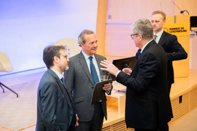 Andrea Millioni (managing director, Swancap), Juan Luis Ramírez (founding partner, Portobello Capital), Claus Mansfeldt (chairman and managing director, Swancap) and Jon Eivind Stø (founder and managing partner, Onepointfive). Photo: Lena Le Roy