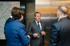Juan Luis Ramírez (founding partner, Portobello Capital) speaking at Antwort Capital’s Investors Day, held at the Banque de Luxembourg, 1 April 2025. Photo: Lena Le Roy