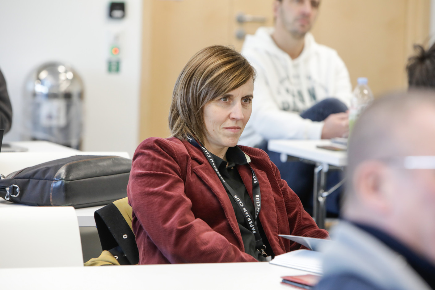 Géraldine Gij (Maison Moderne) at the final module of the Paperjam+Delano Business Club’s training course on boosting personal productivity on 11 January 2024. Photo: Marie Russillo/Maison Moderne