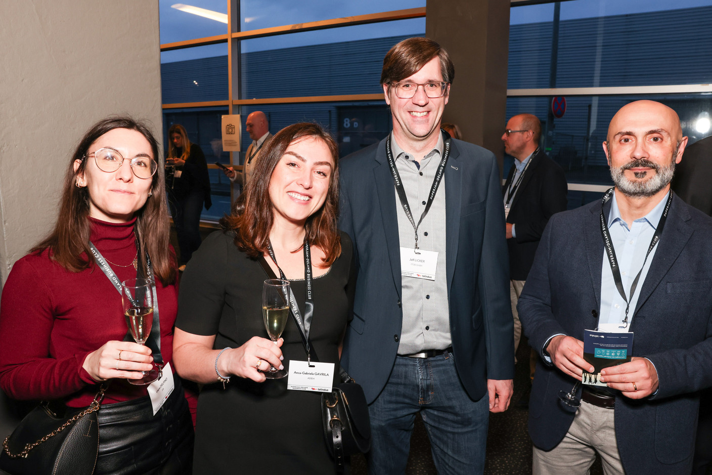 Laura Delfino (EIB), Anca-Gabriela Gavrila (Adem), Jeff Licker (ITOB GmbH) and Giovanni Perna (Adem). Photo: Marie Russillo/Maison Moderne