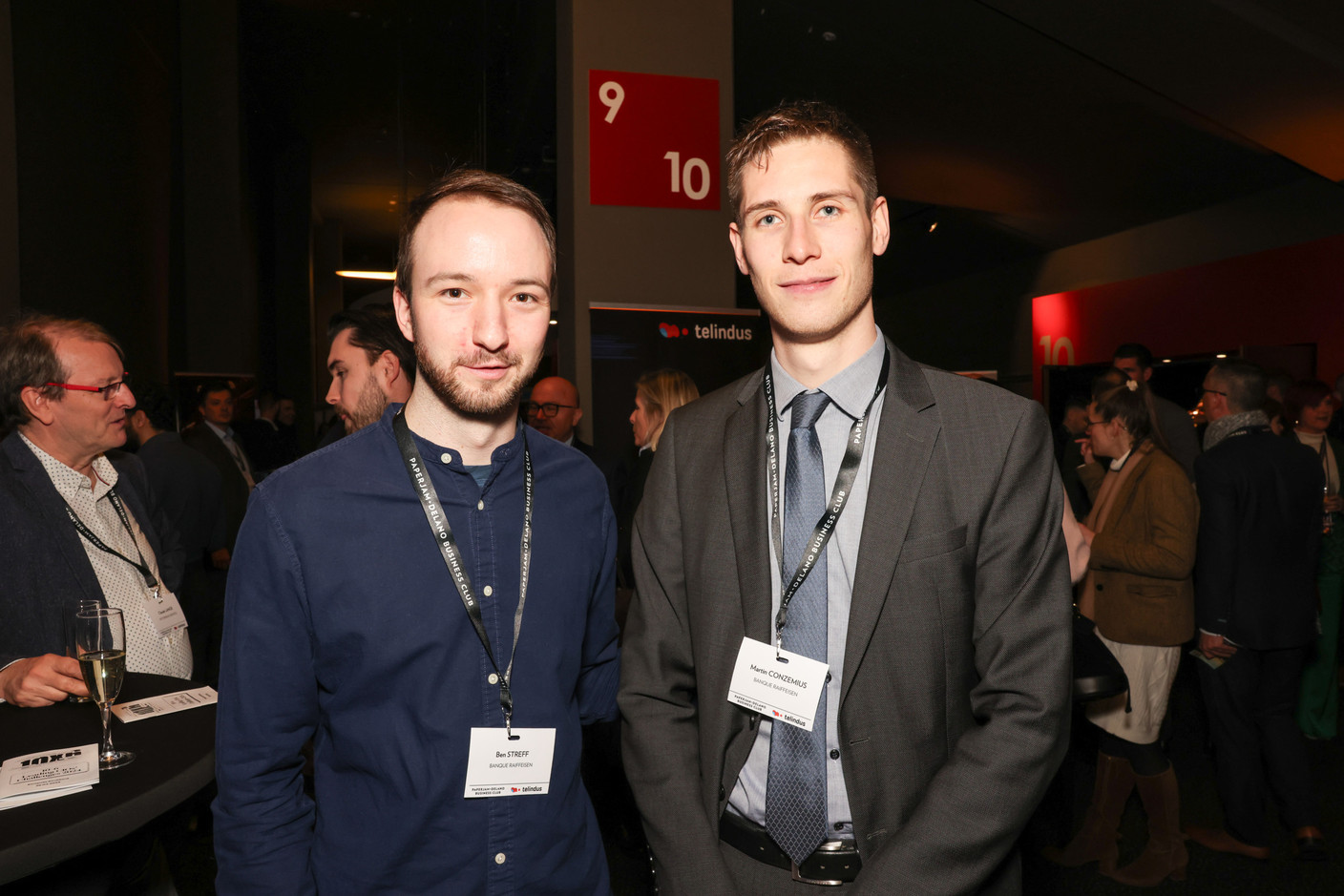 Ben Streff and Martin Conzemius (Raiffeisen Bank). Photo: Marie Russillo/Maison Moderne