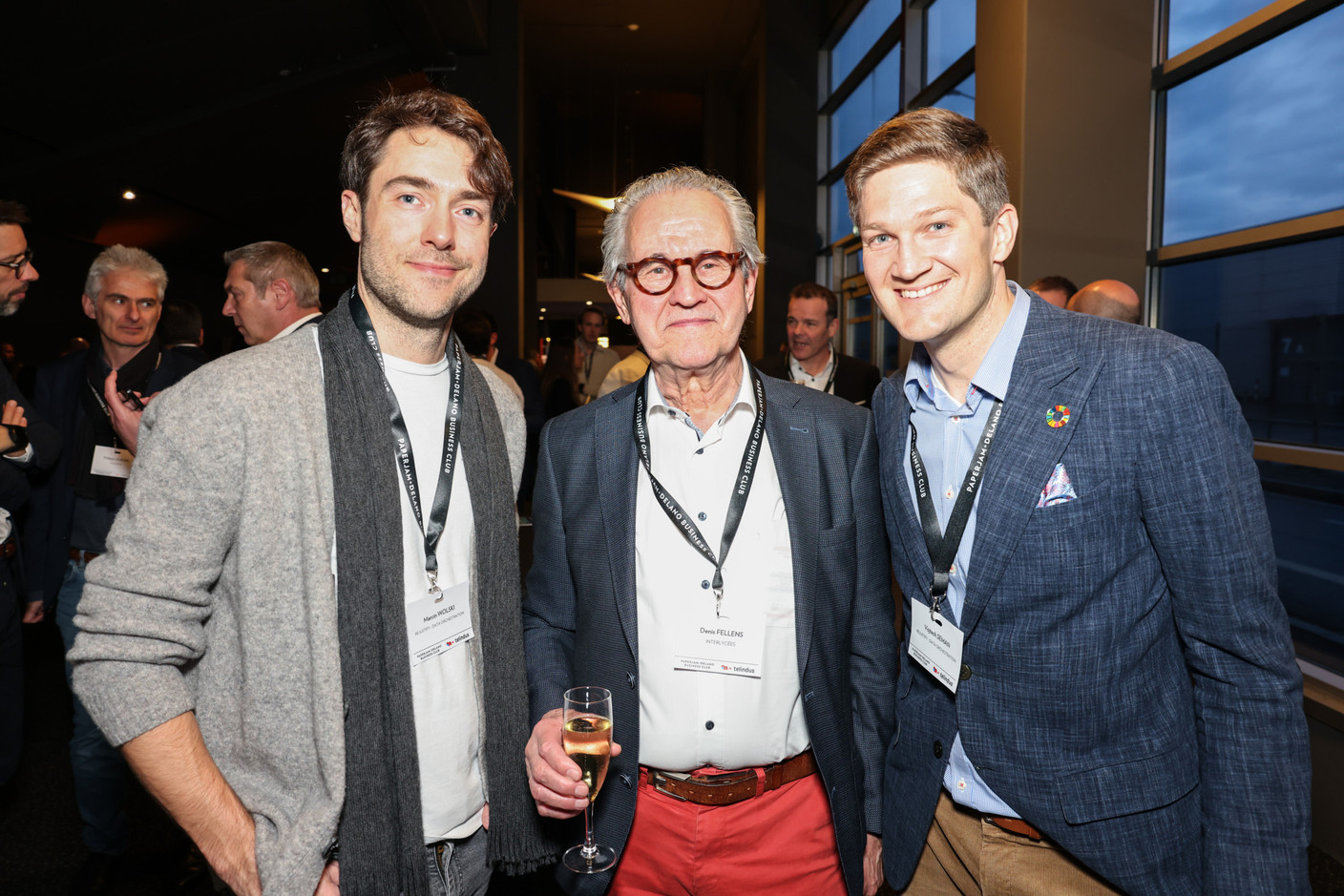 Marcin Wolski (Rejustify - Data Orchestration), Denis Fellens (Interlycées) and Vojtech Seman (Rejustify - Data Orchestration). Photo: Marie Russillo/Maison Moderne
