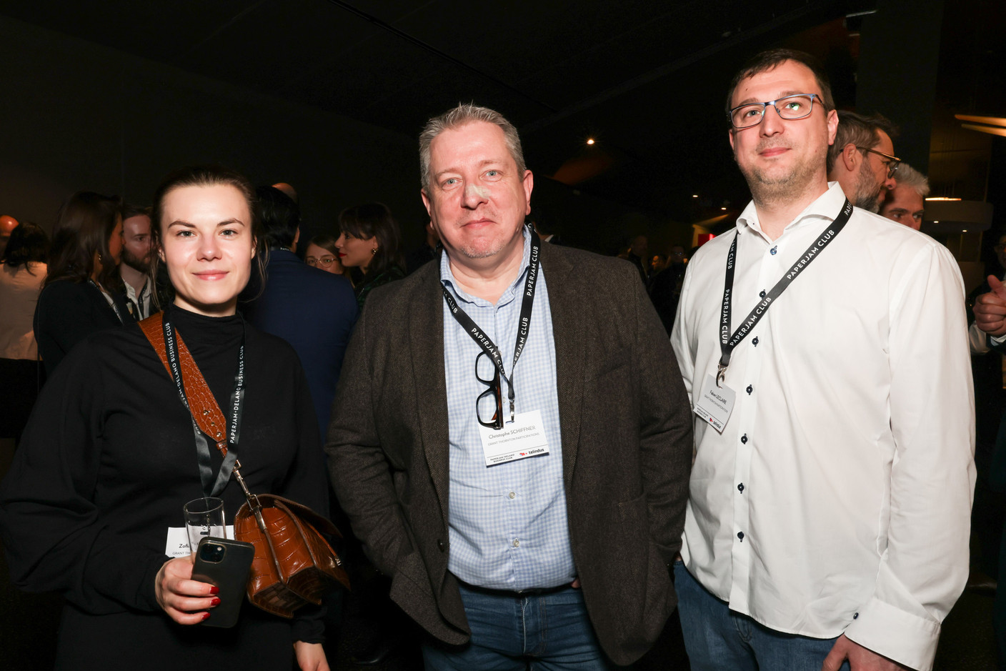 Zofia Kondracka, Christophe Schiffner and Fabien Leclaire (Grant Thornton). Photo: Marie Russillo/Maison Moderne