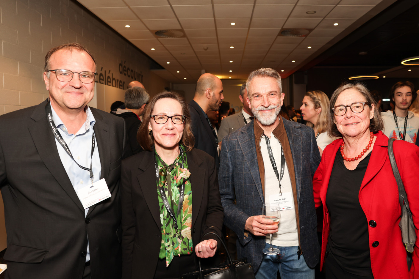 John Dann (Journal Officiel du Luxembourg), Tine A. Larsen (CNPD) and Olivier Noblot (Institut International de Recherche & Développement Humain). Photo: Marie Russillo/Maison Moderne