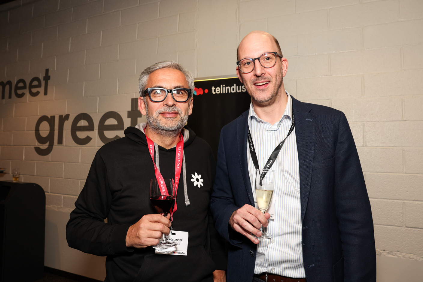 Mike Koedinger (Maison Moderne) and Georges Berscheid (Finologee). Photo: Marie Russillo/Maison Moderne