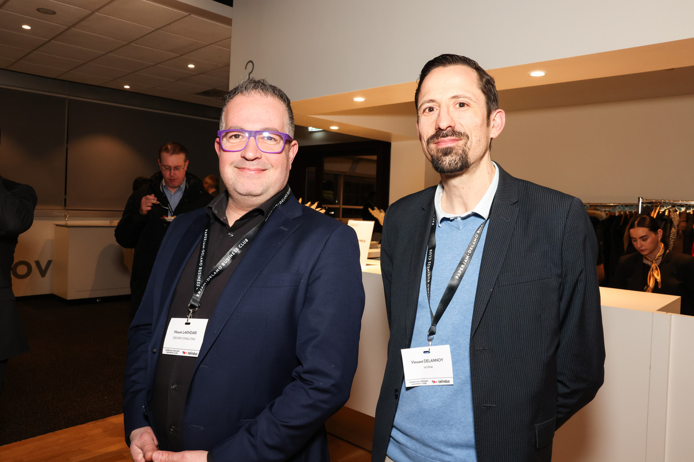 Mounir Lakhdari (Giscard Consulting) and Vincent Delannoy (Wpink). Photo: Marie Russillo/Maison Moderne