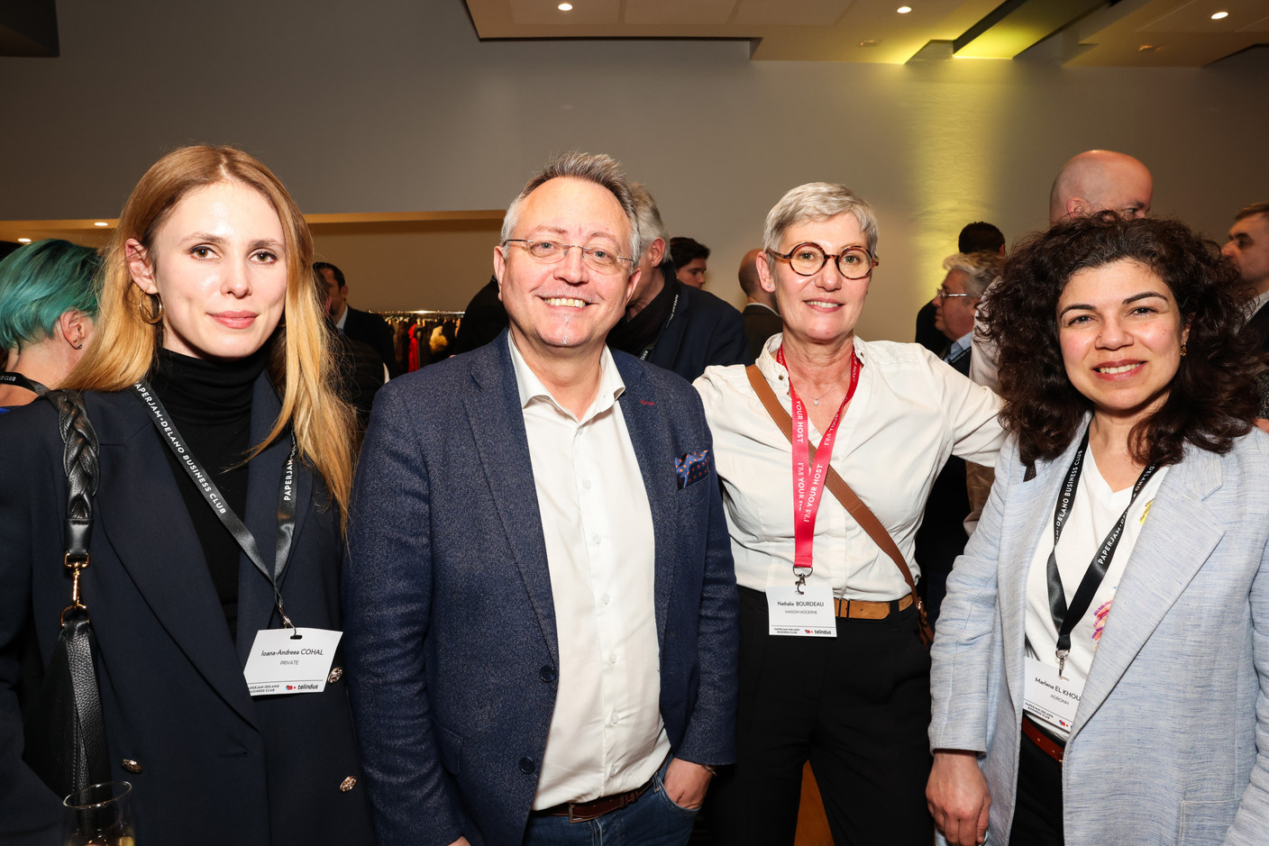 Ioana-Andreea Cohal, Pedro Castilho (Verbalius), Nathalie Bourdeau (Maison Moderne) and Marlene El Khoury (AdronH). Photo: Marie Russillo/Maison Moderne