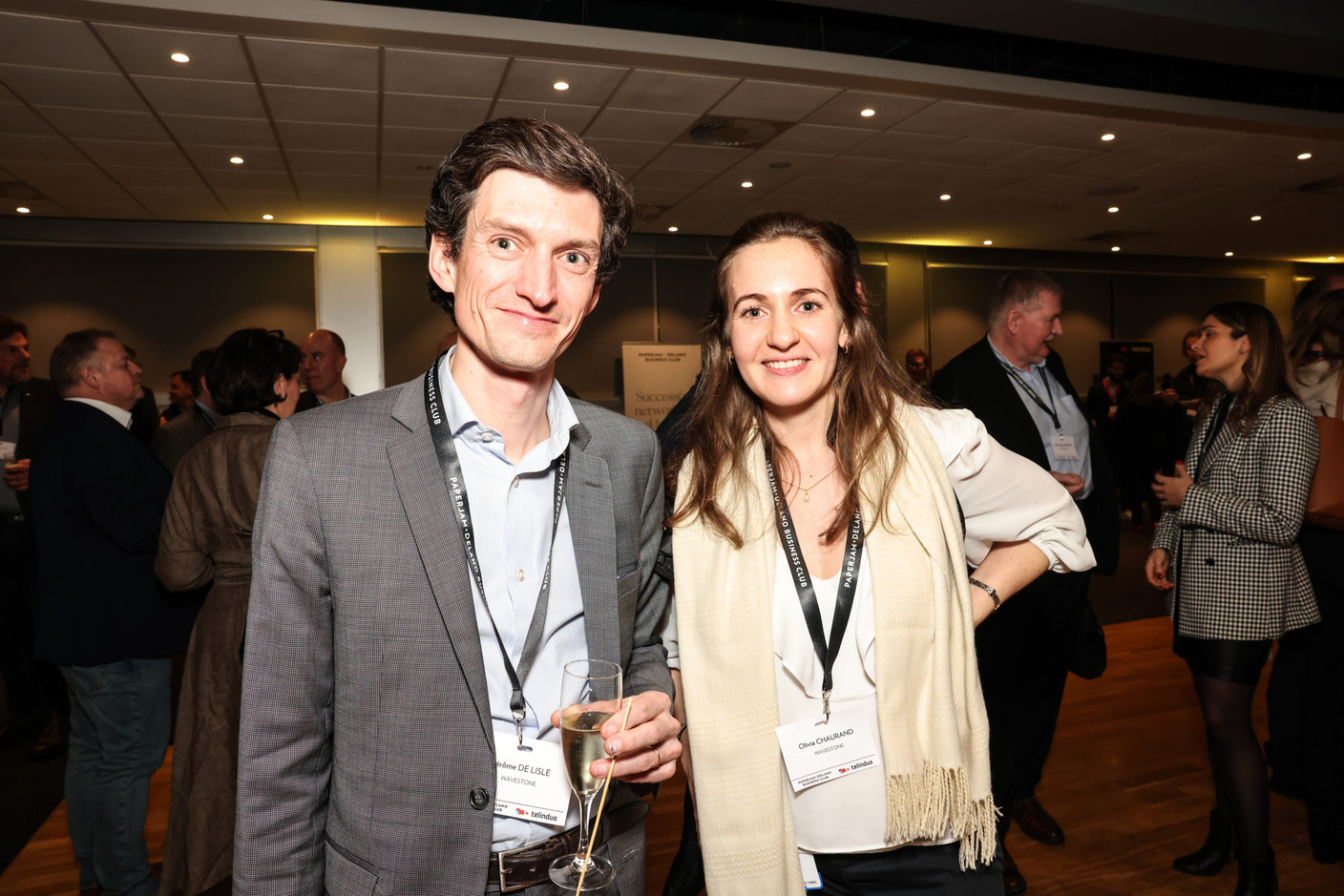 Jérôme de Lisle and Olivia Chaurand (Wavestone). Photo: Marie Russillo/Maison Moderne