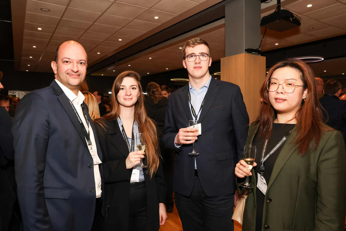 Mo Alkass, Aurelie Gisclon, Theophile Louchart and Xuefei Dong (Deloitte). Photo: Marie Russillo/Maison Moderne