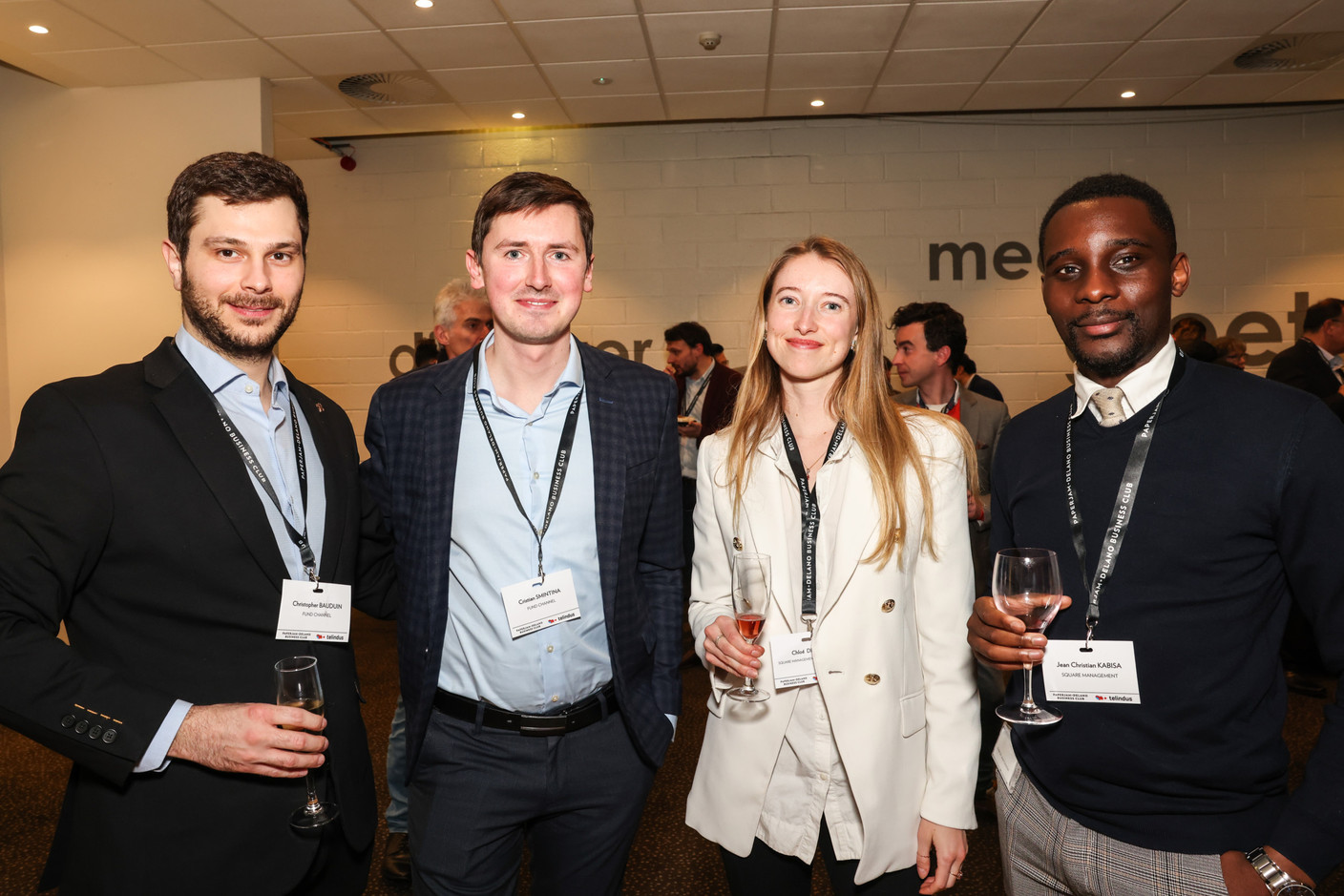Christopher Bauduin, Cristian Smintina (Fund Channel), Chloé Delen and Jean Christian Kabisa (Square Management). Photo: Marie Russillo/Maison Moderne
