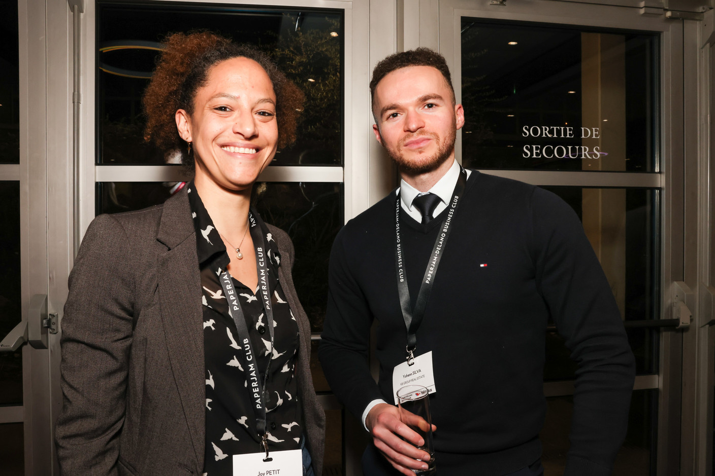 Joy Petit (N’Joy Coaching) and Yohann Silva (KB Group Real Estate). Photo: Marie Russillo/Maison Moderne