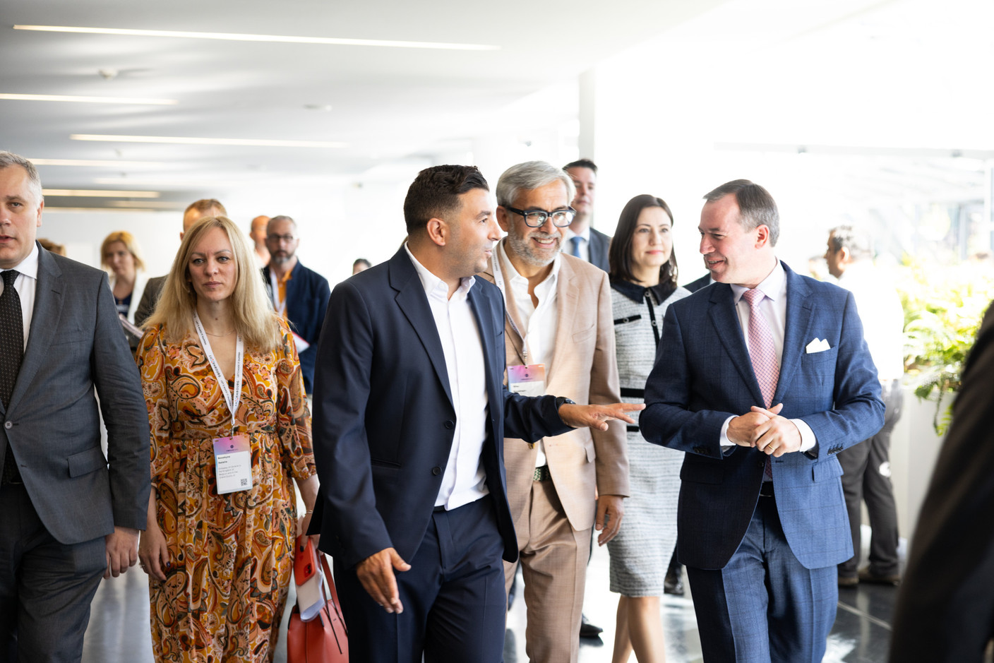 Crown Prince Guillaume opened the Nexus2050 trade fair on Wednesday 26 June. Photo: Eva Krins, Marie Russillo/Maison Moderne and Romain Gamba